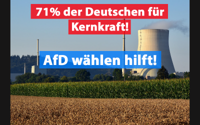 71% der Deutschen befürworten Kernkraft