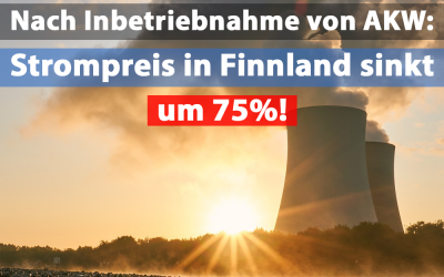Finnland: Neues AKW lässt Strompreise fallen