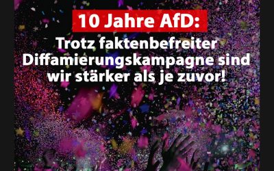 10 Jahre AfD: Herzlichen Glückwunsch