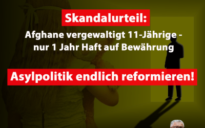 Skandalurteil: Afghane vergewaltigt 11-Jährige und erhält Bewährung!