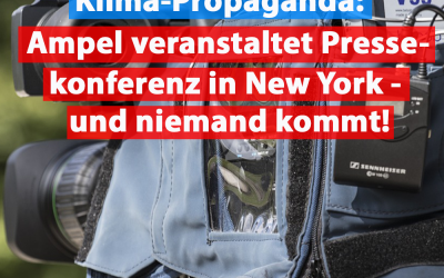 Regierung hält Pressekonferenz in New York – und keiner hört zu