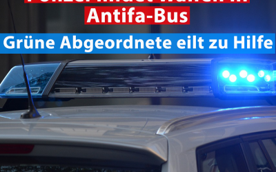 Polizei findet Waffen in Demo-Bus der Grünen-Antifa