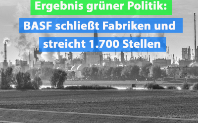 Grüne „Erfolge“: BASF streicht über 1.700 Stellen und schließt Fabriken
