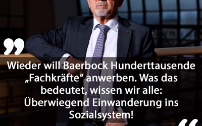 Wegen „Fachkräftemangel“: Baerbock will Deutschland weiter mit Migranten fluten