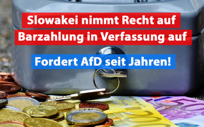 Slowakei hält Bargeldzahlung in Verfassung fest