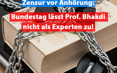 Bundestag lässt Prof. Bhakdi nicht als Experten zu