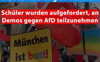 Schulen fordern Schüler auf, Demos „gegen rechts“ zu besuchen