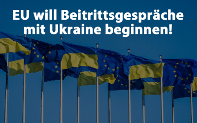 EU will Beitrittsgespräche mit Ukraine aufnehmen