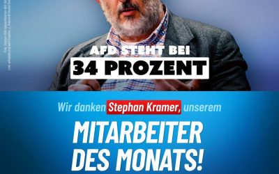 AfD-Thüringen kürt Stephan Kramer zum Mitarbeiter des Monats
