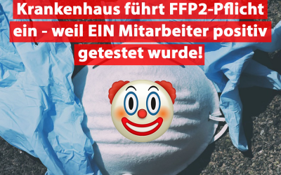 Maskenpflicht in Krankenhaus eingeführt – wegen EINEM positiven Mitarbeiter