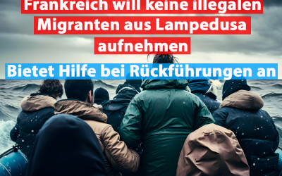 Frankreich will keine Migranten aus Lampedusa aufnehmen