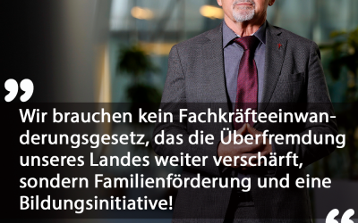 Familienförderung statt Überfremdung!