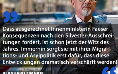 Faeser fordert Konsequenzen nach Ausschreitungen an Silvester