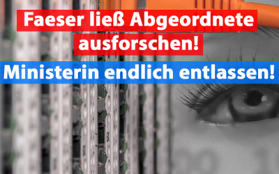 Nächster Skandal: Faeser ließ Abgeordnete ausforschen!