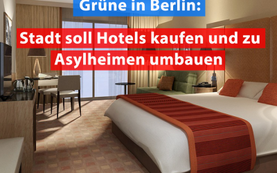 Grüne: Berlin soll Hotels für Asylbewerber kaufen