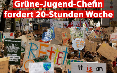 Grüne-Jugend-Chefin fordert 20-Stunden Woche