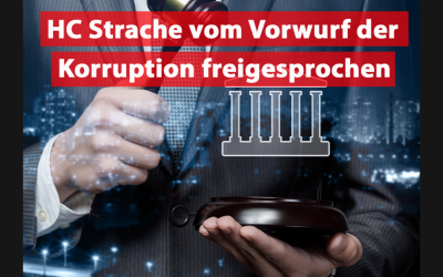 Strache vom Vorwurf der Korruption freigesprochen