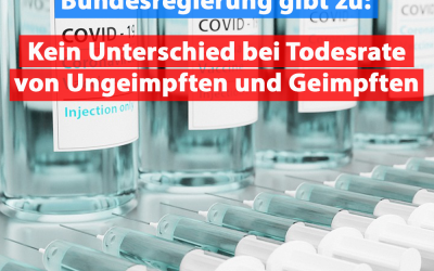Bundesregierung gibt zu: Impfung ohne Auswirkung auf Todesrate