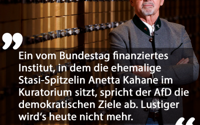 Institut mit Stasi-Spitzelin plädiert für AfD-Verbot