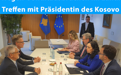 Wegen dramatischer Lage: Treffen mit Präsidentin des Kosovo
