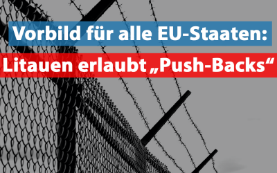 Litauen legalisiert „Push-Backs“ von illegalen Migranten