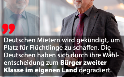 Deutsche werden aus Wohnung geschmissen, um Platz für Flüchtlinge zu machen