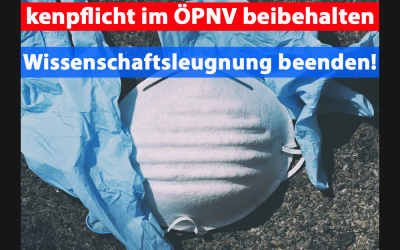 13 Bundesländer wollen Maskenpflicht beibehalten!