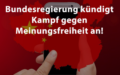 Bundesregierung kündigt offiziell Kampf gegen Meinungsfreiheit an