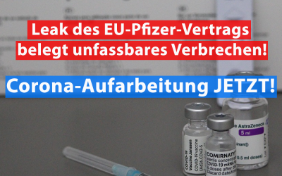 Leak von EU-Pfizer-Vertrag belegt Verbrechen