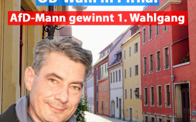 Ob-Wahl in Pirna: AfD-Kandidat gewinnt erste Runde!