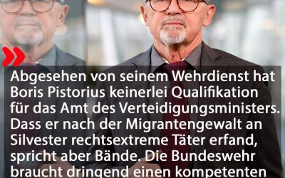 Pistorius fehlt Qualifikation für Amt des Verteidigungsministers