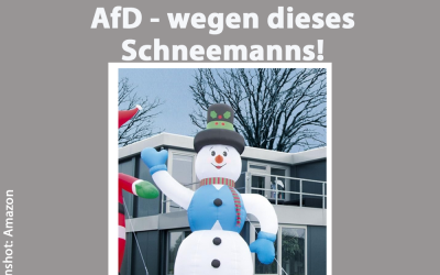 Staatschutz fragt bei AfD nach – wegen eines Schneemanns!