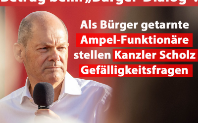 Betrug beim „Bürgerdialog“ mit Kanzler Scholz