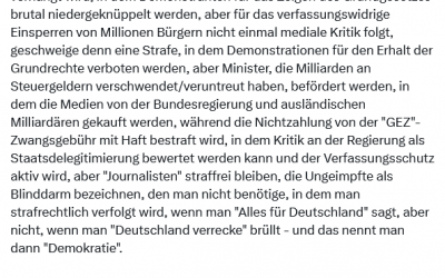 Wir leben in einem Land…