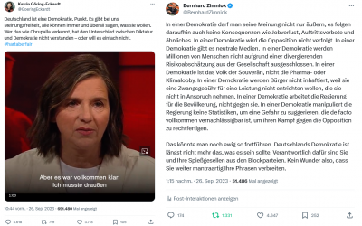 Der Zustand der Demokratie in Deutschland ist besorgniserregend