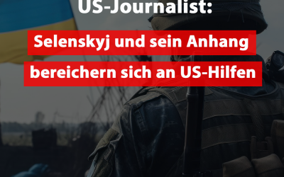 US-Journalist: Selenskyj und Anhang bereichern sich an US-Hilfen