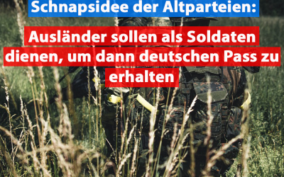 Ampel will Pass verschenken: Ausländische Soldaten für Bundeswehr