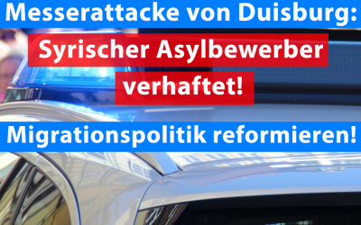 Tatverdächtiger nach Messerattacke gefasst: Ein Syrer