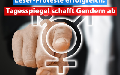 Leser-Proteste wirken: Tagesspiegel schafft Gendern ab