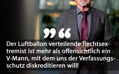 „Luftballon-Mann“ offensichtliche Verfassungsschutz-Aktion!